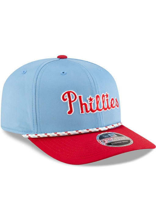 New Era Philadelphia Phillies Rope 9SEVENTY Stretch Snap Adjustable Hat - Light Blue