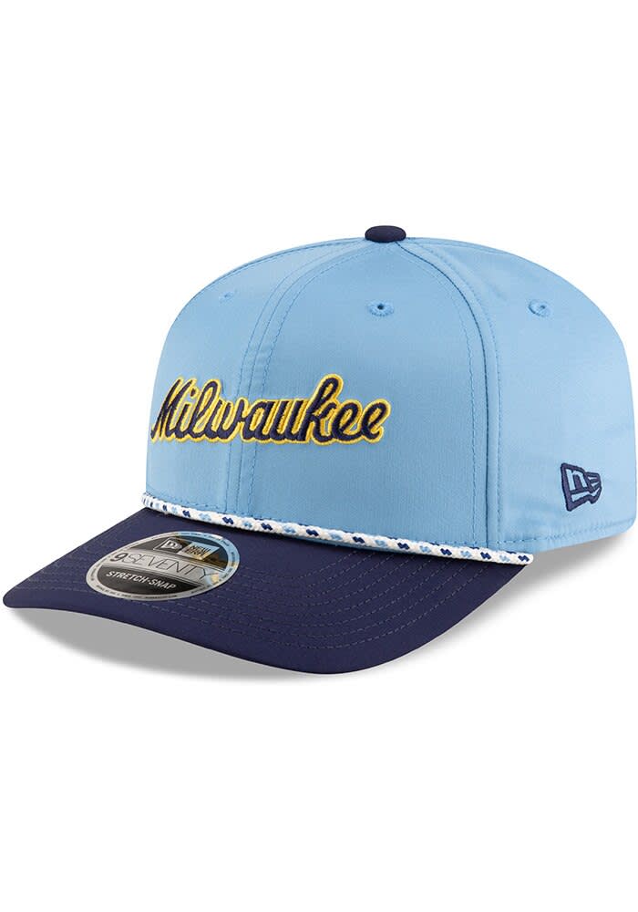 New Era Milwaukee Brewers LIGHT BLUE Rope 9SEVENTY Stretch
