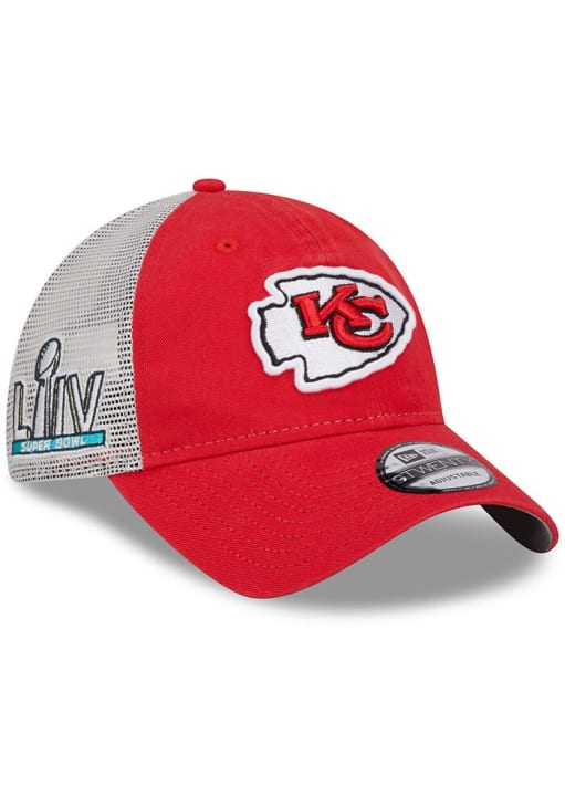 New Era Kansas City Chiefs Game Day Super Side Patch Trucker 9TWENTY Adjustable Hat - Red