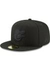 Main image for New Era Baltimore Orioles Mens Black Tonal Basic 59FIFTY Fitted Hat