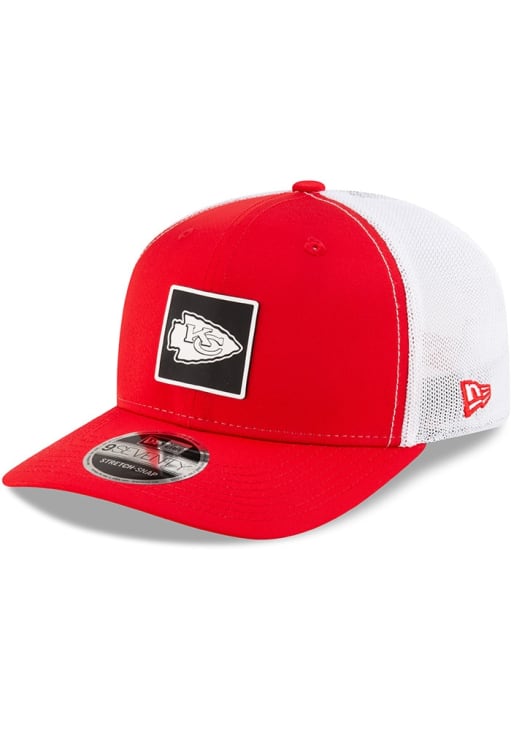 New Era Kansas City Chiefs Silicone 9SEVENTY Stretch Snap Trucker Adjustable Hat - Red
