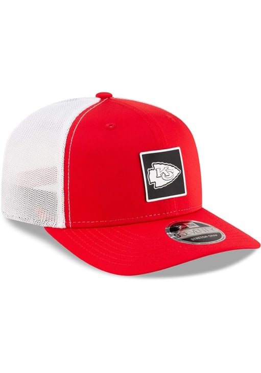 New Era Kansas City Chiefs Silicone 9SEVENTY Stretch Snap Trucker Adjustable Hat - Red