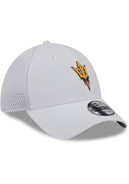 New Era Arizona State Sun Devils Mens White Game Day Recycled 39THIRTY Flex Hat