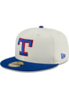 Main image for New Era Texas Rangers Mens White Chrome 2T Historic Evergreen 59FIFTY Fitted Hat