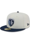 Main image for New Era Sporting Kansas City Mens White Chrome 2T Evergreen 59FIFTY Fitted Hat