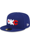 Main image for New Era Oklahoma City Dodgers Mens Red 2024 Authentic Collection 59FIFTY Fitted Hat