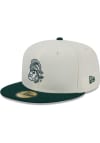 Main image for New Era Michigan State Spartans Mens White Chrome 2T Evergreen 59FIFTY Fitted Hat
