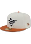 Main image for New Era Texas Longhorns Mens White Chrome 2T Evergreen 59FIFTY Fitted Hat