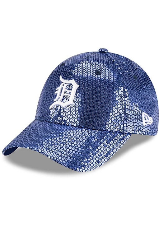 Detroit Tigers New Era Womens NAVY Womens Sequin Adjustable  display picture 2