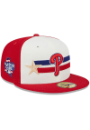 Main image for New Era Philadelphia Phillies Mens Red 2024 All-Star Game Workout 59FIFTY Fitted Hat