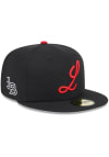 Main image for New Era Louisville Bats Mens Black 2024 Theme Night AC 59FIFTY Fitted Hat