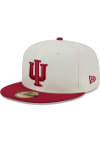 Main image for New Era Indiana Hoosiers Mens White Chrome 2T Evergreen 59FIFTY Fitted Hat