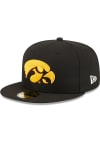 Main image for New Era Iowa Hawkeyes Mens Black TC Evergreen 59FIFTY Fitted Hat