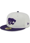 Main image for New Era K-State Wildcats Mens White Chrome 2T Evergreen 59FIFTY Fitted Hat