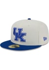 Main image for New Era Kentucky Wildcats Mens White Chrome 2T Evergreen 59FIFTY Fitted Hat
