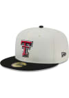 Main image for New Era Texas Tech Red Raiders Mens White Chrome 2T Evergreen 59FIFTY Fitted Hat