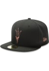 Main image for New Era Arizona State Sun Devils Mens Black Fork Logo Basic 59FIFTY Fitted Hat