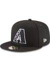 Main image for New Era Arizona Diamondbacks Black Basic BW JR 59FIFTY Youth Fitted Hat