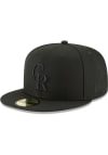 Main image for New Era Colorado Rockies Mens Black Basic Tonal 59FIFTY Fitted Hat