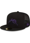Main image for New Era Colorado Rockies Mens Black 2023 Batting Practice 59FIFTY Fitted Hat
