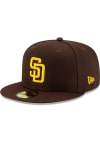 Main image for New Era San Diego Padres Mens Brown AC Game 59FIFTY Fitted Hat