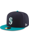 Main image for New Era Seattle Mariners Mens Navy Blue AC Alt 2017 59FIFTY Fitted Hat