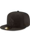 Main image for New Era Arizona Cardinals Mens Black Tonal Black Logo 59FIFTY Fitted Hat