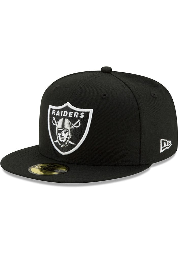 80〜90's RAIDERS newera black cap Men's Las Vegas Raiders New Era Black Throwback Cord 59FIFTY