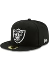 Main image for New Era Las Vegas Raiders Mens Black Basic 59FIFTY Fitted Hat