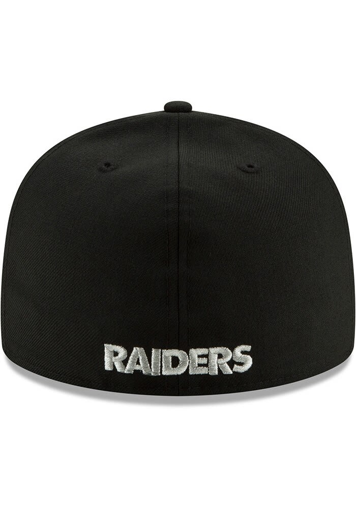 Las Vegas Raiders Mens Basic 59FIFTY BLACK New Era Fitted Hat
