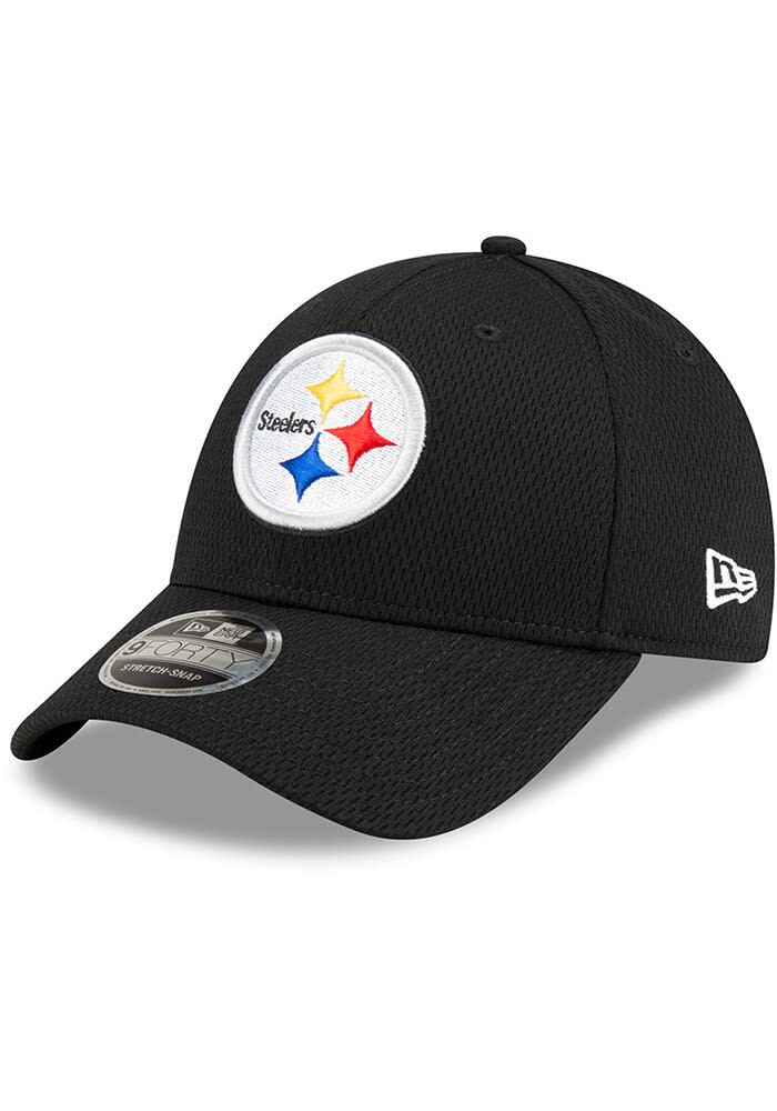 New Era Pittsburgh Steelers BLACK Strech Snap 9FORTY Adjustable