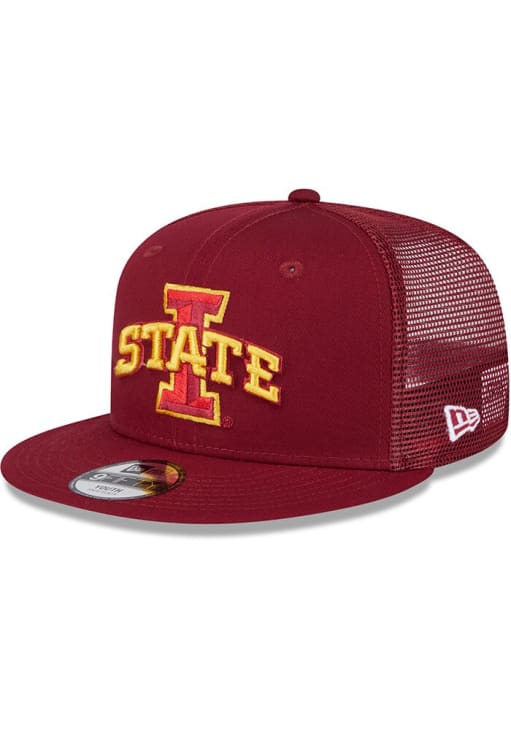 New Era Iowa State Cyclones Cardinal Evergreen Trucker JR 9FIFTY Youth Snapback Hat