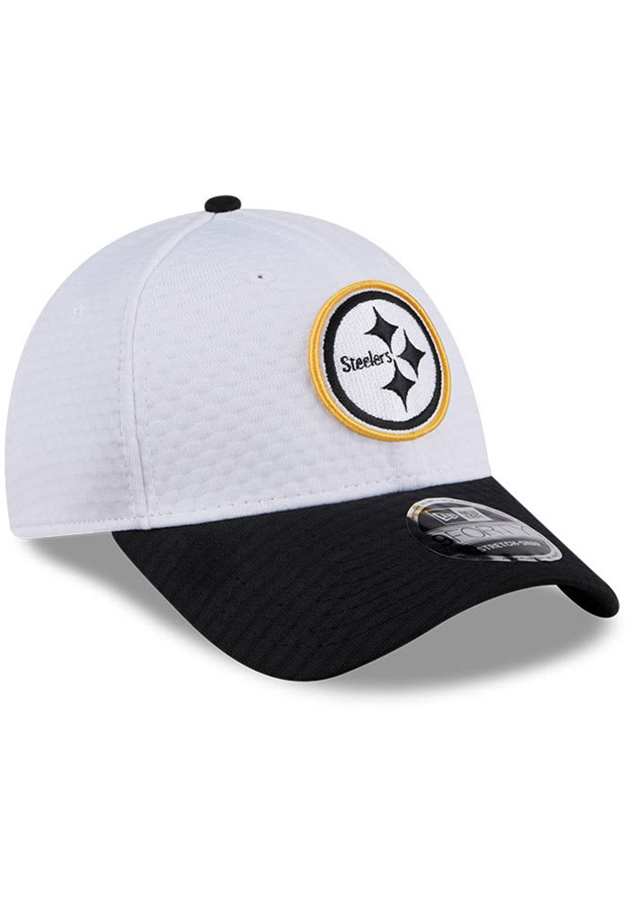 New Era Pittsburgh Steelers 2024 Training Camp Stretch 9FORTY Adjustable  Hat - WHITE