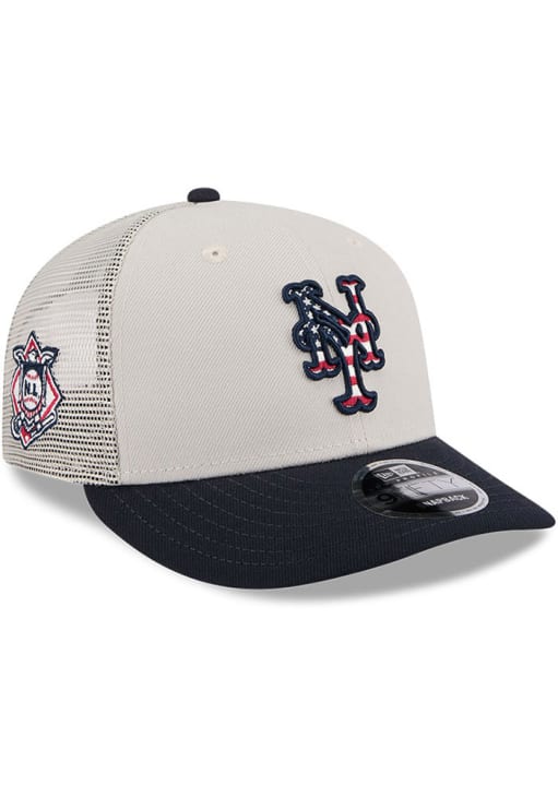 New Era New York Mets 2024 4th of July Low Profile 9FIFTY Adjustable Hat - White