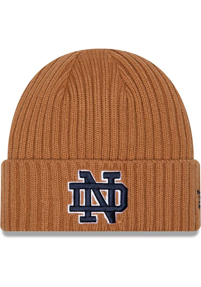 New Era Notre Dame Fighting Irish Color Pack OTC Logo JR Cuff Baby Knit Hat Brown