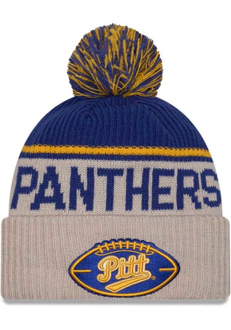 Pitt Panthers New Era 2024 Sideline Historic Sport Cuff Mens Knit Hat - White