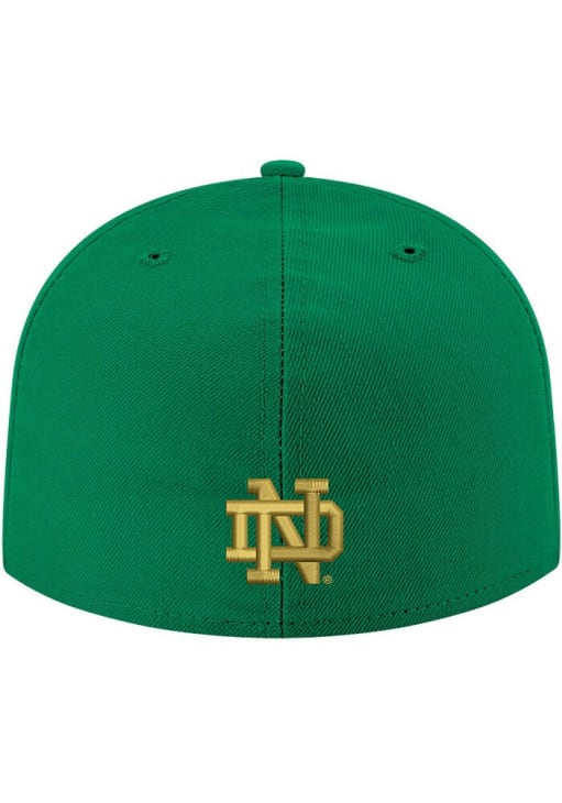 New Era Notre Dame Fighting Irish Mens Green 2T 59FIFTY Fitted Hat