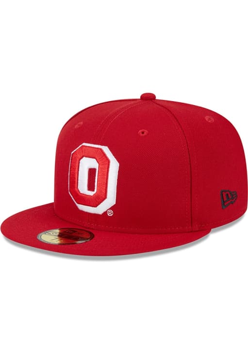 New Era Ohio State Buckeyes Mens Red Pennant 59FIFTY Fitted Hat
