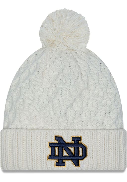 Notre Dame Fighting Irish New Era Womens Chunky Cuff Pom Knit Hat