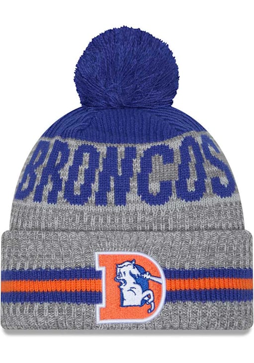 Denver Broncos Runner JR Cuff Pom GREY New Era Youth Knit  display picture 3