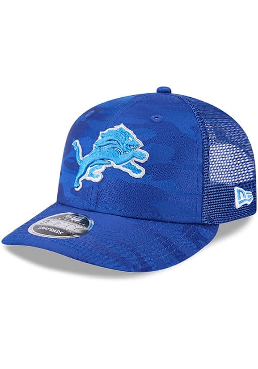 New Era Detroit Lions Camo LP 9FIFTY Adjustable Hat - Blue