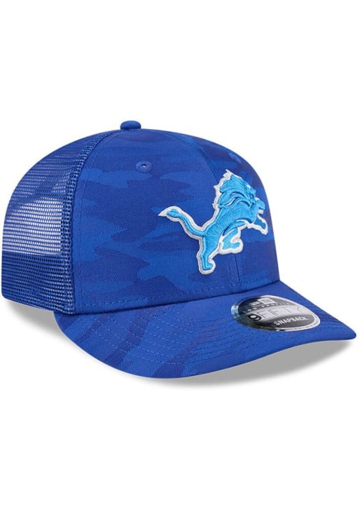 New Era Detroit Lions Camo LP 9FIFTY Adjustable Hat - Blue