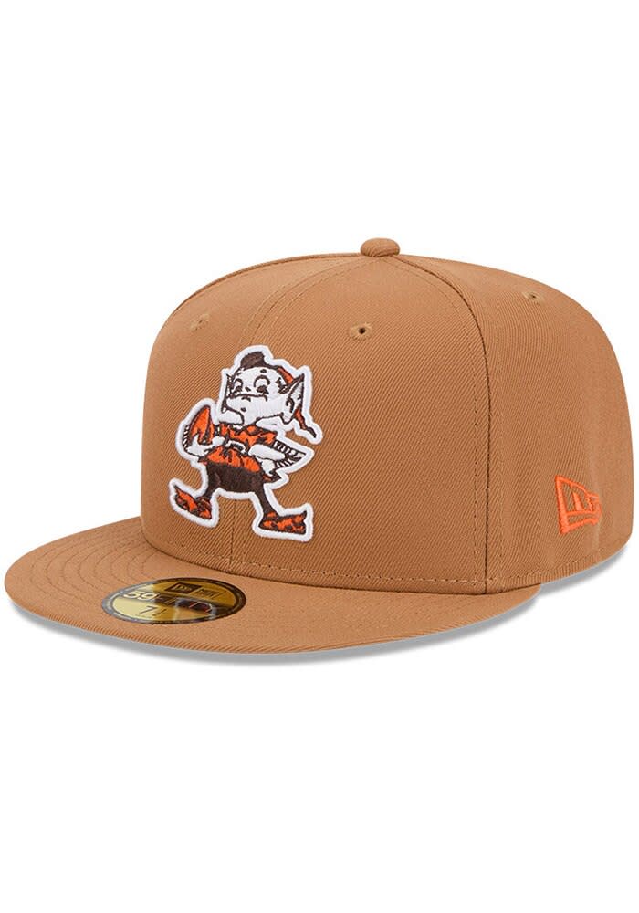 Cleveland Browns Mens Color Pack OTC Logo 59FIFTY TAN New Era