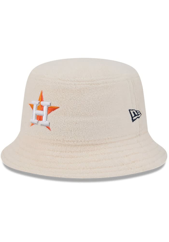 New Era Houston Astros White Cozy Sherpa Bucket Hat