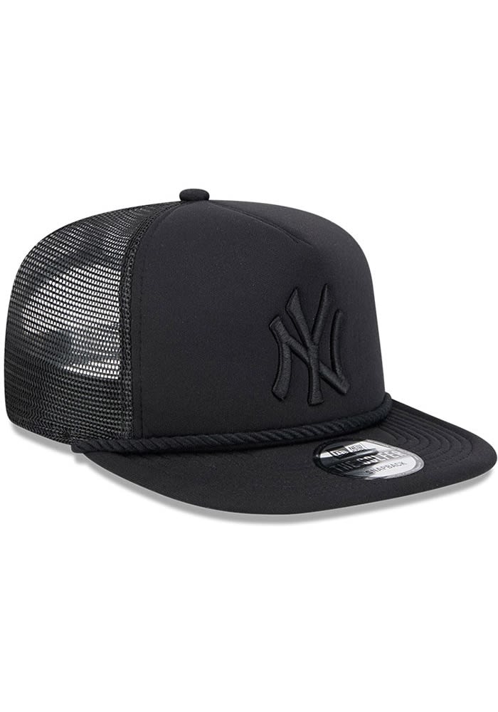 New York Yankees New Era BLACK Tone Rope Golfer Trucker