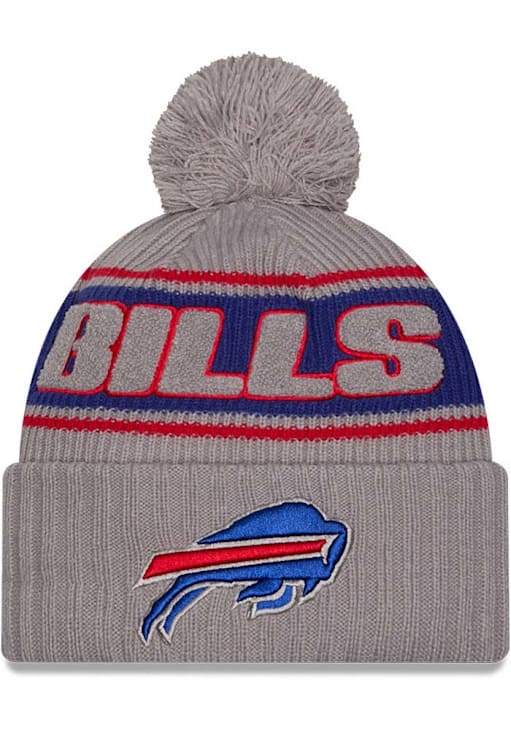Buffalo Bills New Era GREY 2024 Sideline GRA Sport Cuff Knit Hat