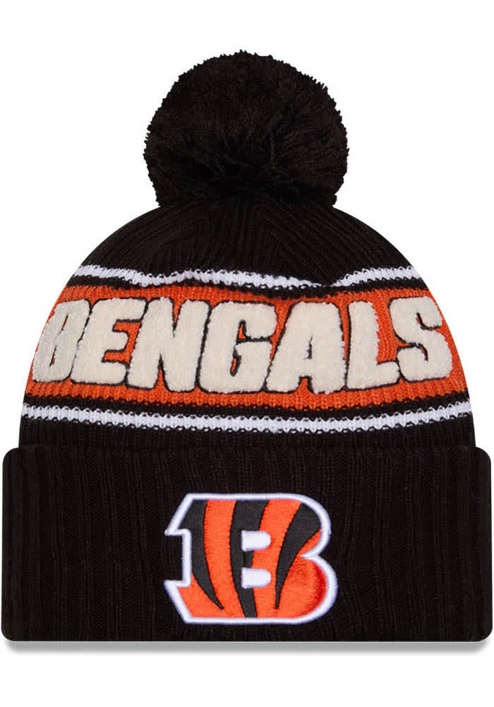 Cincinnati Bengals New Era BLACK 2024 Sideline OTC Sport Cuff Knit