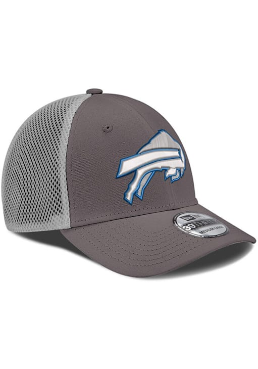 Buffalo Bills Mens Neo 39THIRTY GRAPHITE New Era Flex Hat 59030886