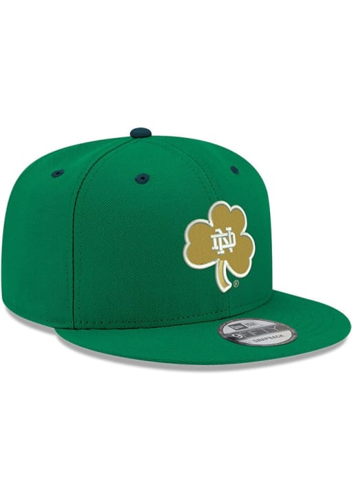 New Era Notre Dame Fighting Irish Green 9FIFTY Mens Snapback Hat