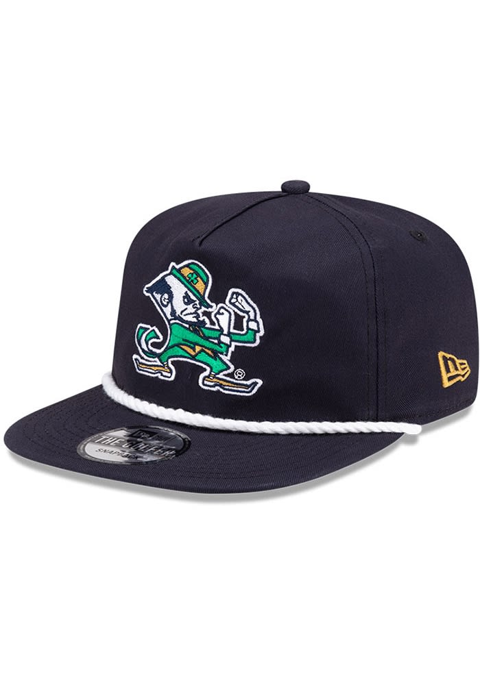 Notre Dame Fighting Irish New Era Rope Golfer Snapback Hat NAVY